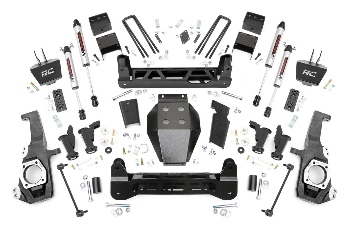 Chevrolet Silverado 2500 HD Suspension Lift Kit - Rough Country - 5 Inch Lift Kit with Torsion Drop - '20-'25